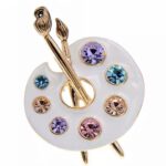 Broche  Verf Palet