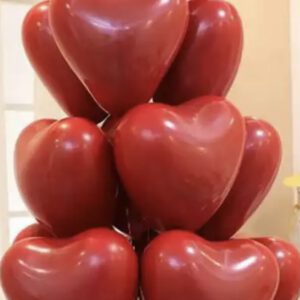 10 Rode Latex Hartballonnen ( Diameter 25 cm )