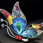 Broche Vlinder Blauw