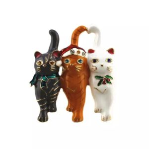 Broche 3 Katten ( 5.0 x 4.5 cm )