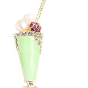 Broche Sorbet Strass ( 5.5 x 2.3 cm ) 