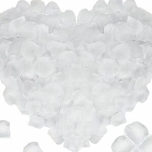 Zijde Rozenblaadjes ( Wit ) 1000 stuks 4.5 x 4.5 cm