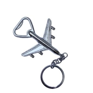 Flesopener/ Sleutelhanger Vliegtuig ( 12.7 x 6 cm )