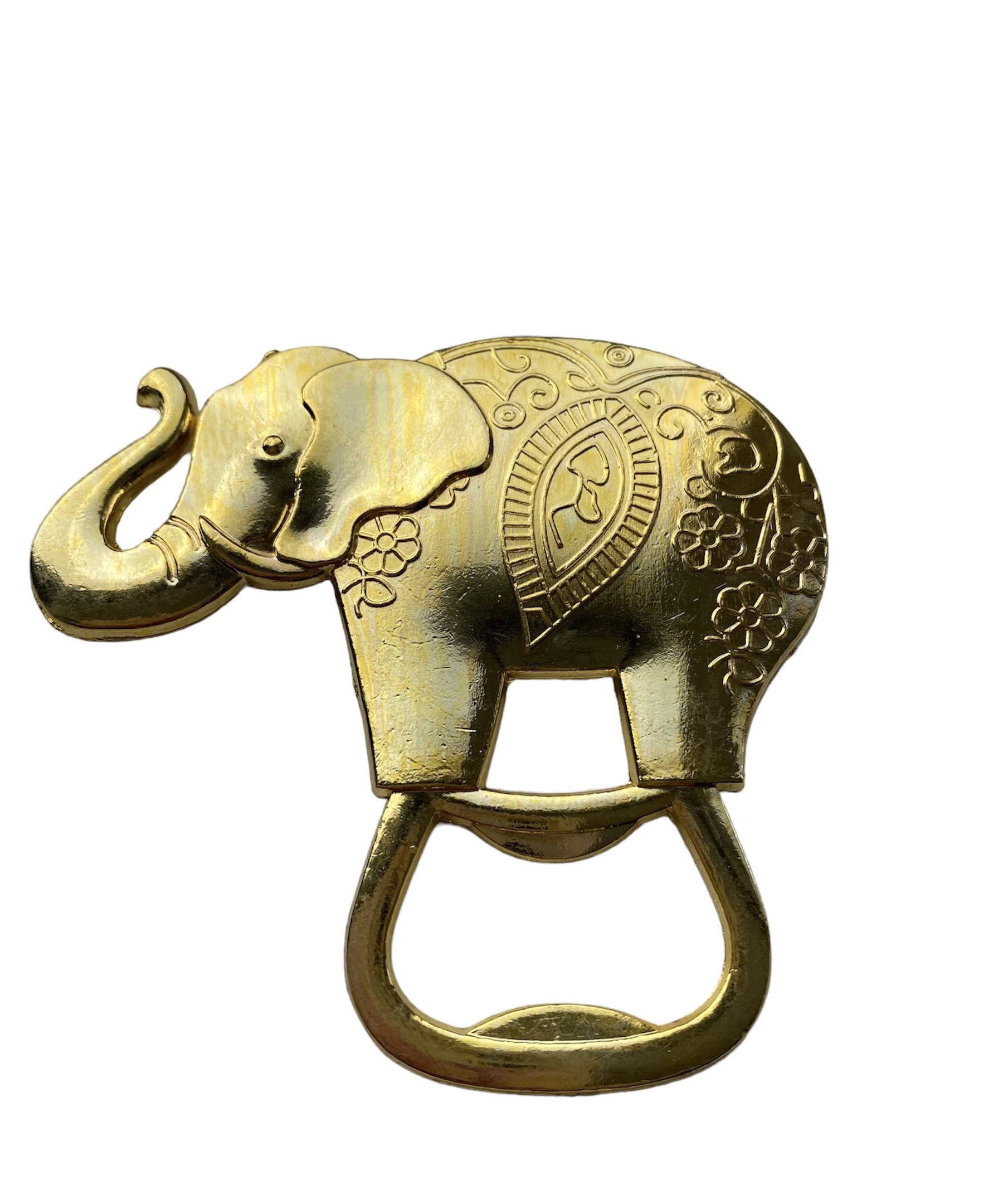 Flesopener Olifant Goudkleurig
( 7 x7 cm )