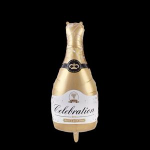 Folie Ballon Celebration Fles (Goudkleurig )  92 x 42 cm