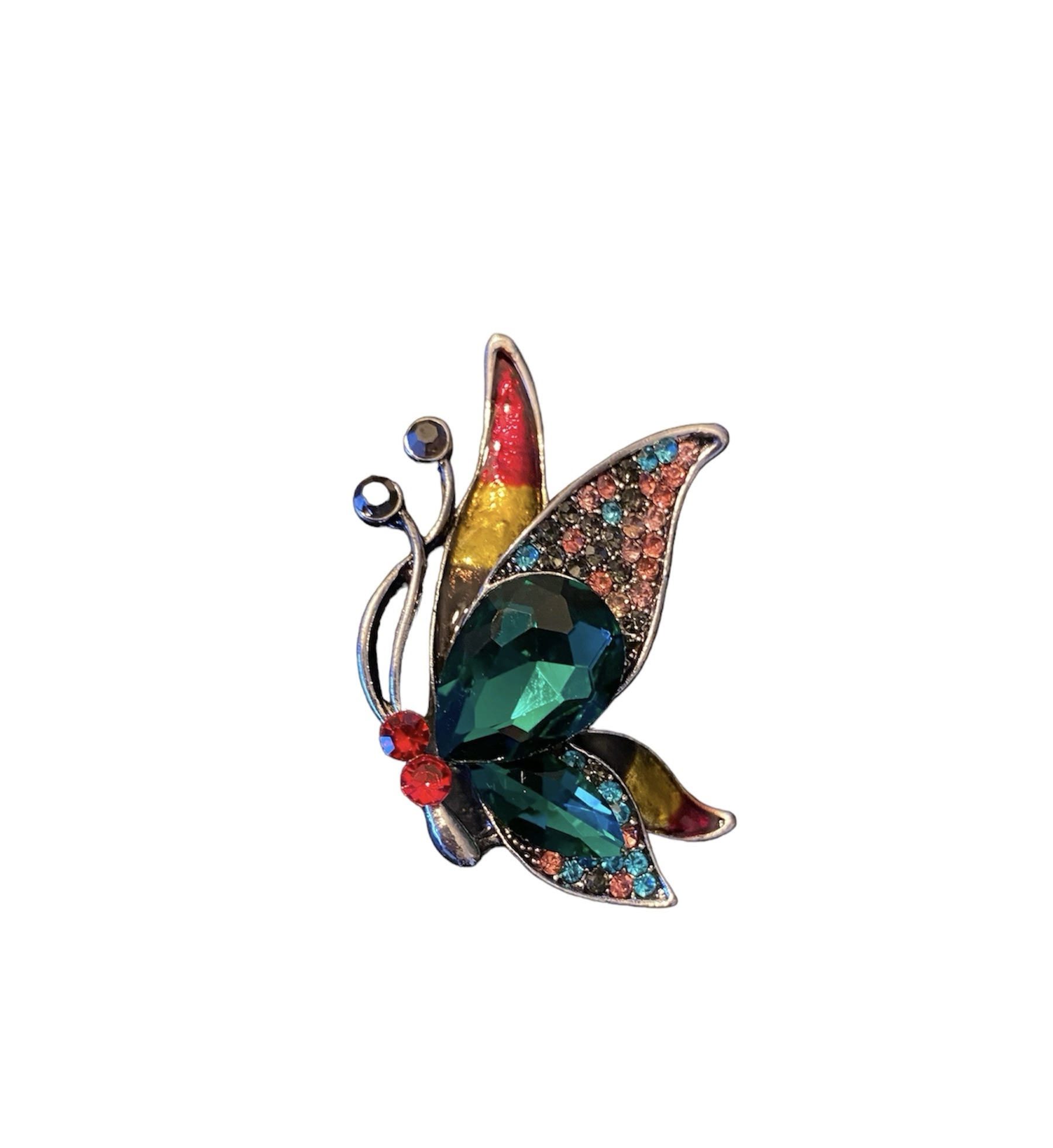 Broche Vlinder Strass( Groen )
5 x 3.4 cm