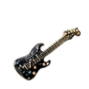 Broche Gitaar ( Zwart) 4.8 x 2.0 cm