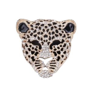 Broche Panter Hoofd ( Goudkleurig )Strass
4.9 x 4.7 cm  