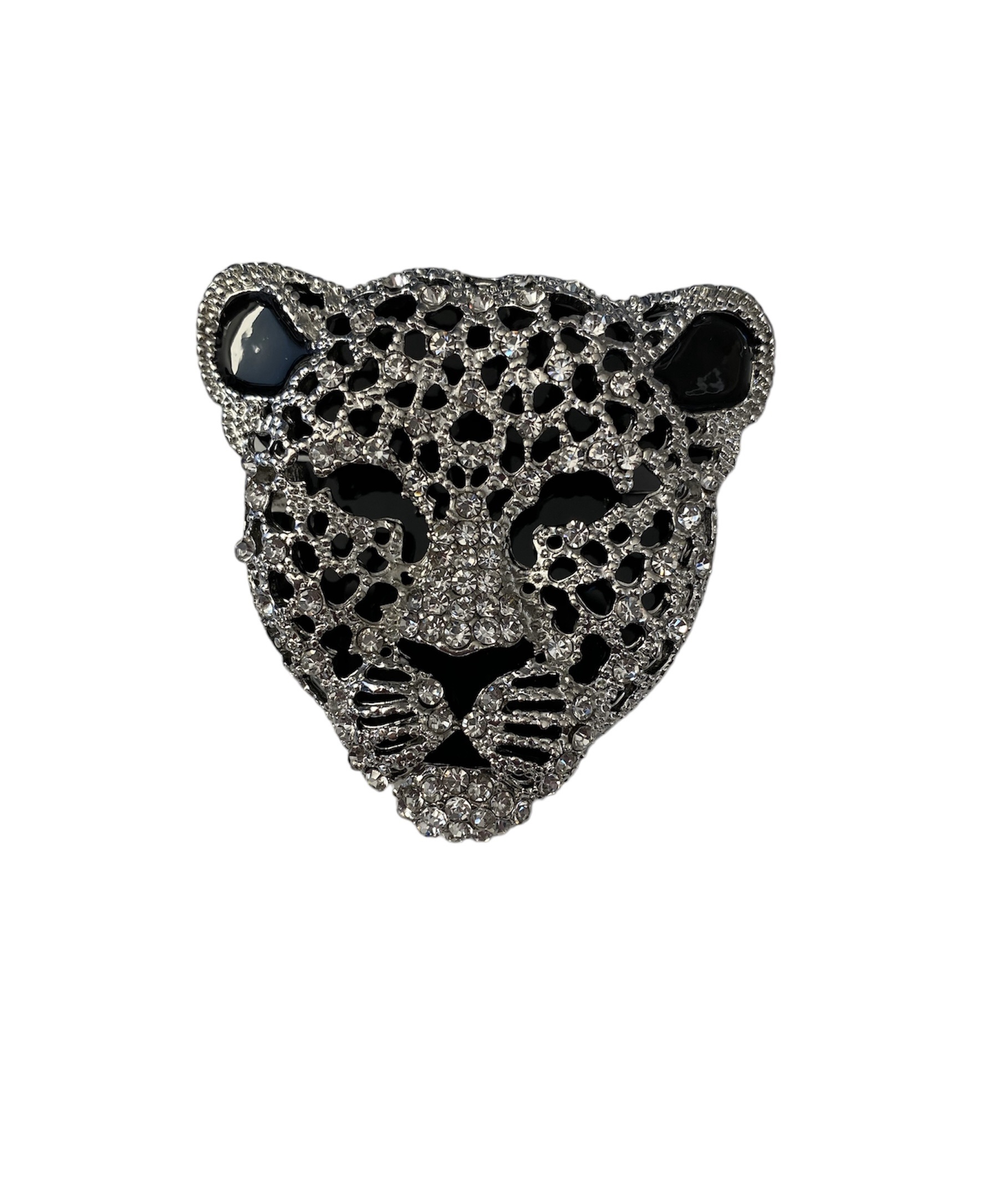 Broche Panter Hoofd ( Zilverkleurig ) Strass
4.9 x 4.7 cm