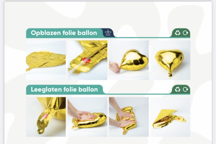 Folie Ballon Hart 10 stuks ( Rood ) 45cm - Afbeelding 3