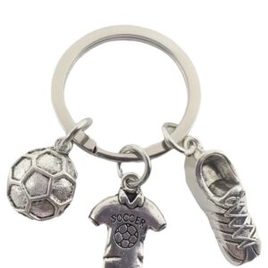 Sleutelhanger Voetbalschoen/Bal/Shirt (5 x 5 cm)