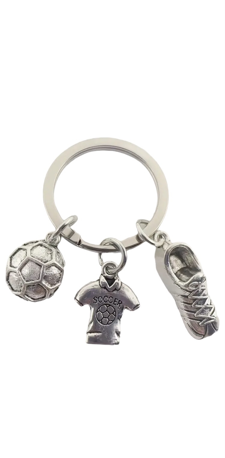 Sleutelhanger Voetbalschoen/Bal/Shirt (5 x 5 cm)