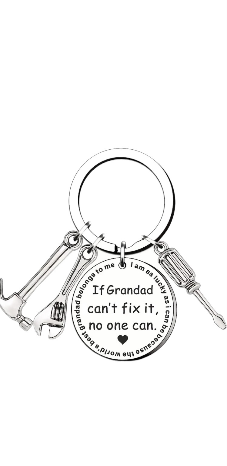 Sleutelhanger If Granddad can’t fix it, no one can . (opa) 6 x 3 cm