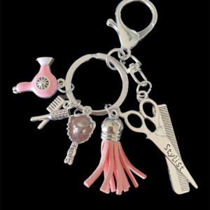 Sleutelhanger Kapperset Stylist ( Roze)