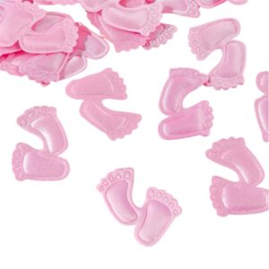 Babyvoetjes Roze ( voor Baby Shower Decoraties 100 stuks ) 3.5 x 3.5 cm