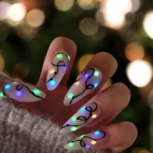 Nagelstickers ( Glow in The Dark ) Lichtsnoer