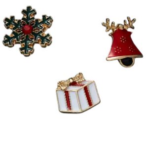 Broches Kerst (3 stuks op kaart)