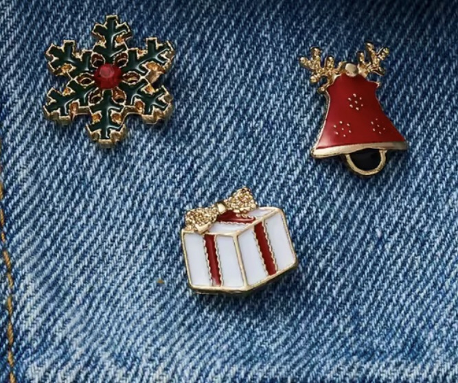Broches Kerst (3 stuks op kaart) - Afbeelding 2