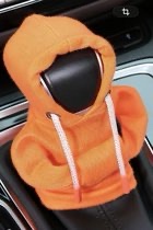 Oranje Hoodie voor versnellingspook auto (16.5 x 9 cm)
