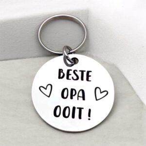 Sleutelhanger Beste Opa Ooit ( 5 x 3 cm )