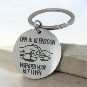 Sleutelhanger Opa & Kleinzoon ( 5.5 X 3 cm)