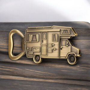 Flesopener Camper Bronskleurig ( 4.0 x 10 cm )