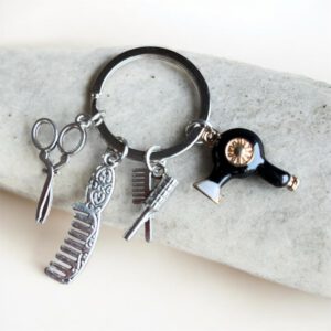 Sleutelhanger Kapperset Fohn (Zwart )